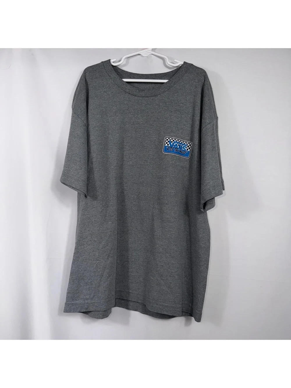 Vans Off The Wall Gray Graphic T-Shirt L